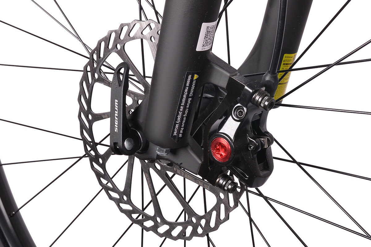 Rower gorski MTB LOMBARDO Sestriere 350 M20 29 cali meski Czerwono-czarny hamulce tarczowe vbrake