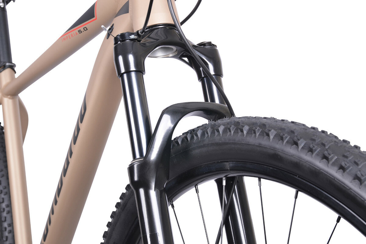 Rower górski MTB LOMBARDO Imperia 5.0 M17 29 cali męski Brązowy amortyzator