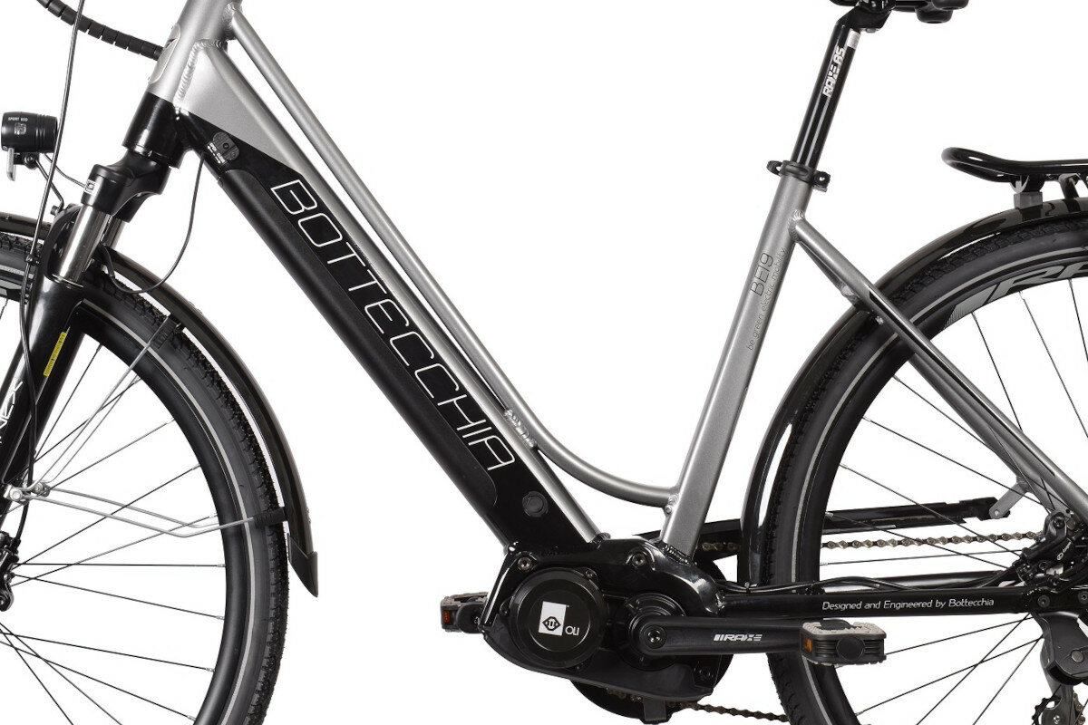 Rower elektryczny BOTTECCHIA BE19 E-City Evo Lady D17 29 cali Szaro-czarny rama aluminium