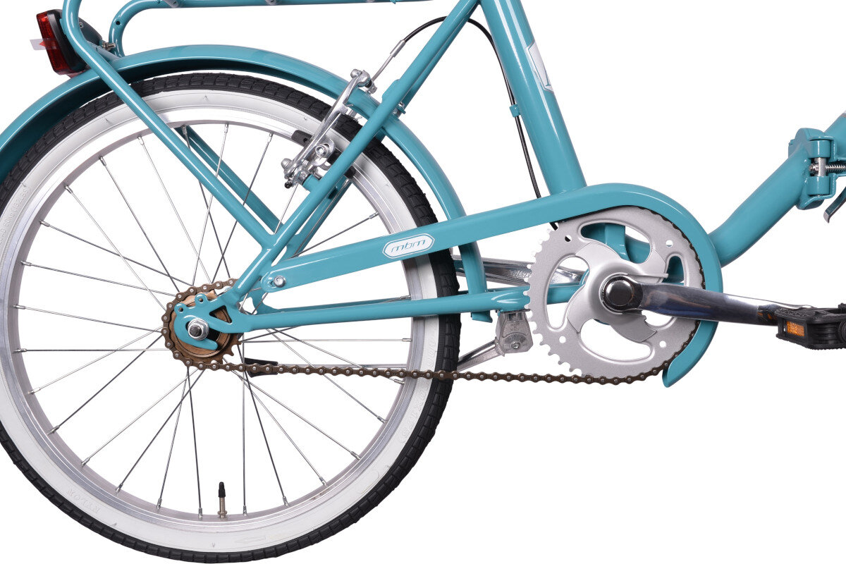 Rower miejski z koszykiem MBM Angela 1S 20 cali turkusowy kola