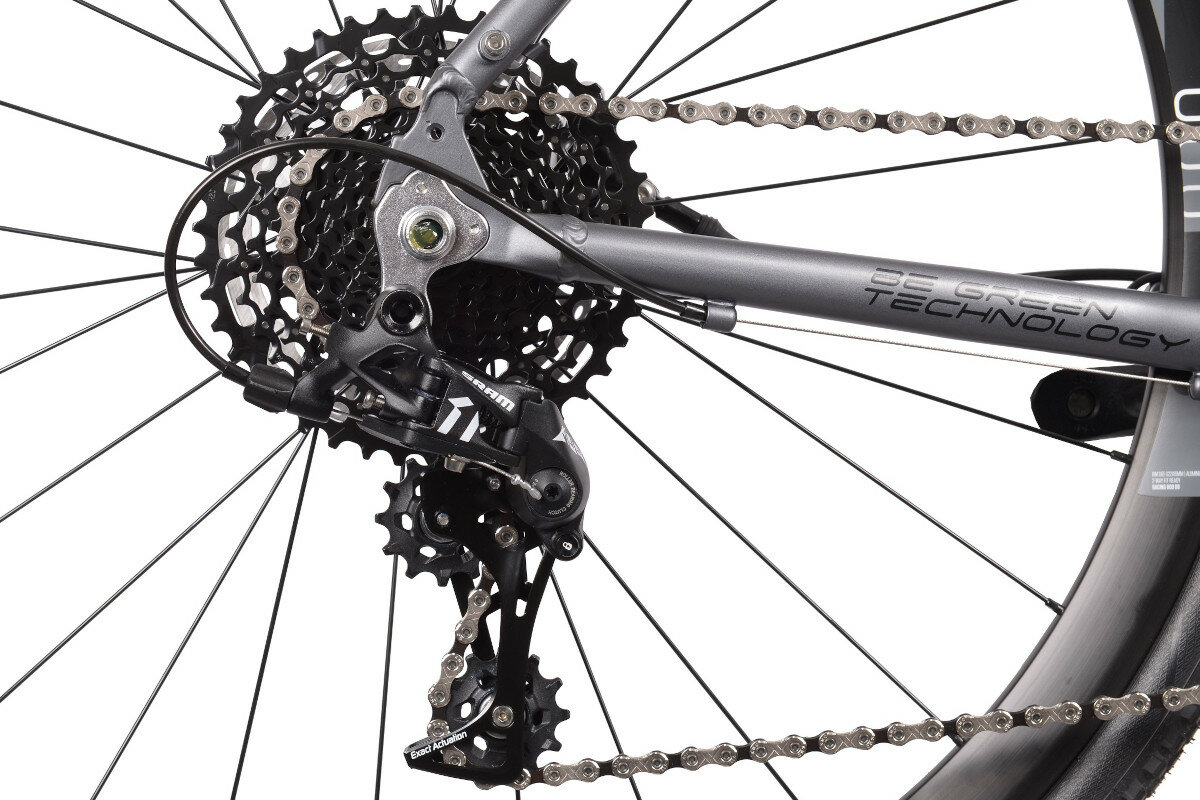 Rower elektryczny BOTTECCHIA BE85 Meark M17 28 cali męski Szary biegi przerzutki