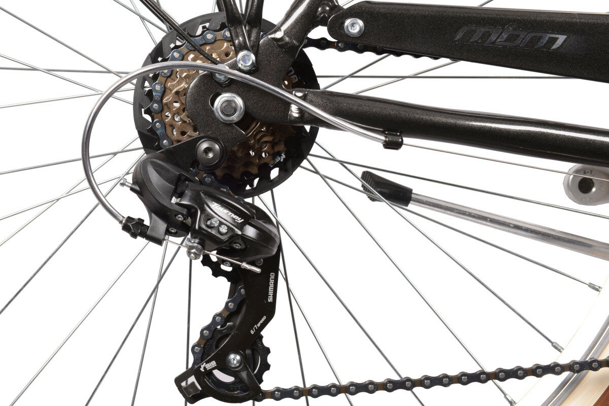 Rower miejski MBM Boulevard 6B 28 cali meski grafitowy hamulce v-brake