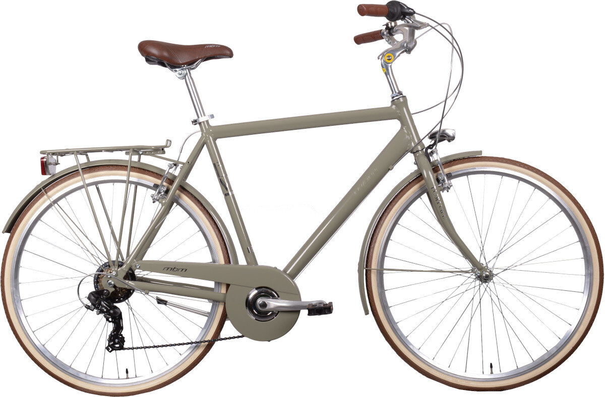 Rower miejski MBM Boulevard 6B 28 cali meski khaki wyglad
