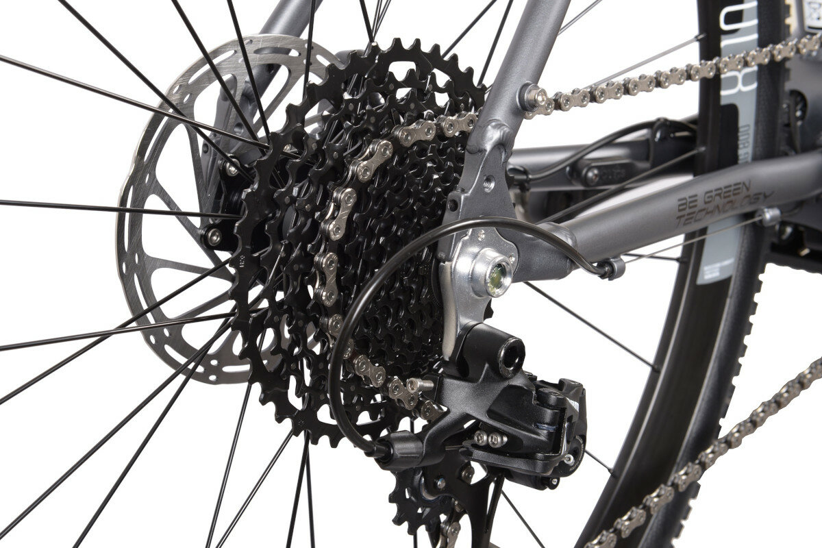 Rower elektryczny BOTTECCHIA BE85 Meark M20 28 cali męski Szary hamulec