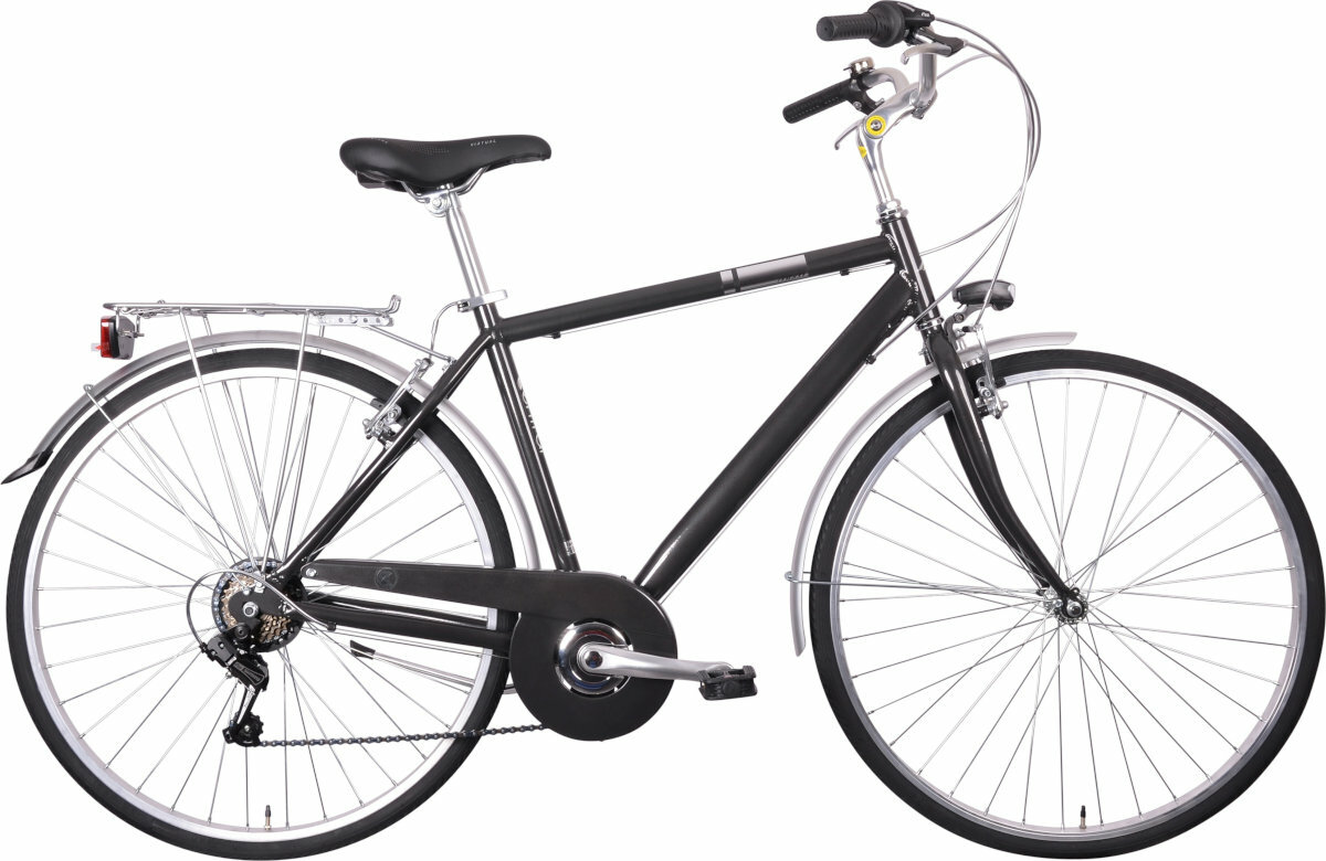 Rower miejski MBM 828 Central 6B 28 cali meski szary wyglad