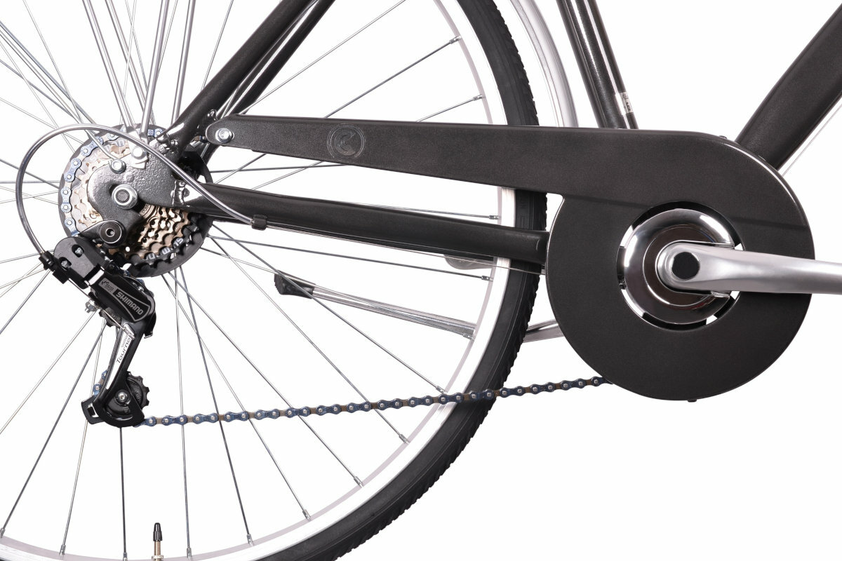 Rower miejski MBM 828 Central 6B 28 cali meski szary kola