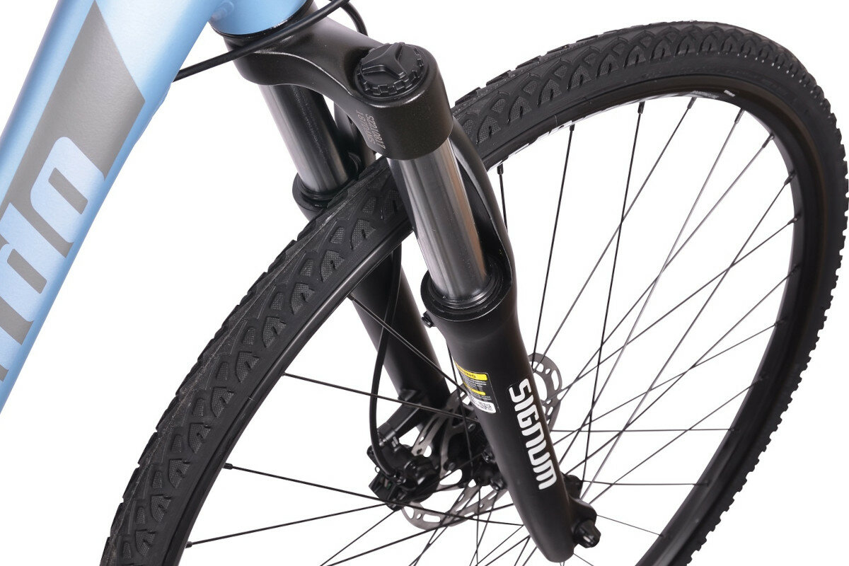 Rower trekkingowy LOMBARDO Amantea 200 D17 28 cali damski niebieski kola 28 cali