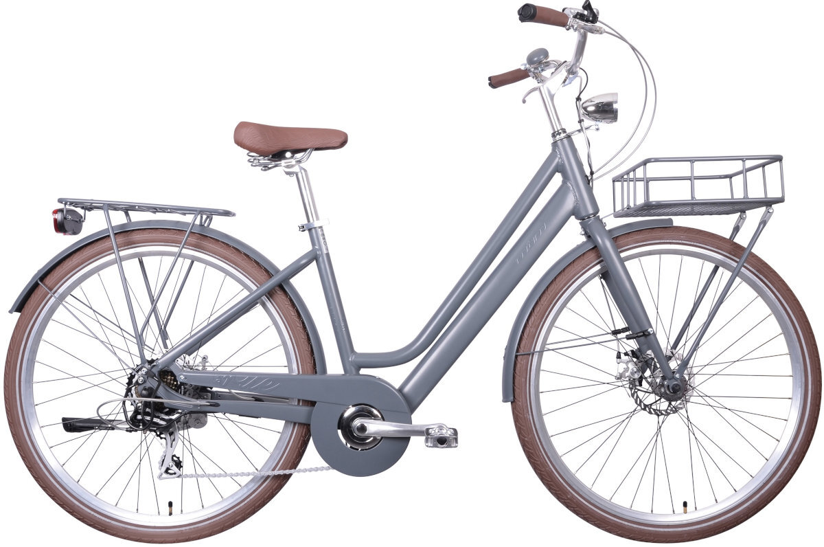 Rower elektryczny MBM La Rue D18 28 cali damski Ciemnoszary wyglad