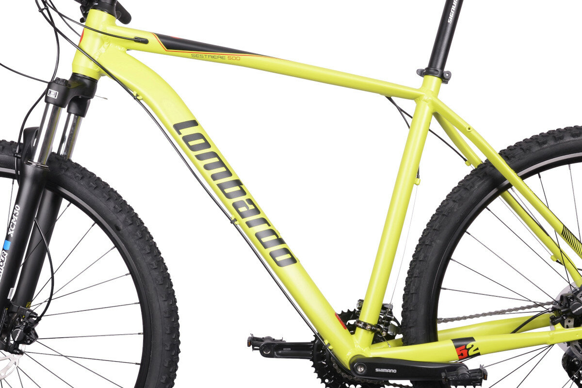 Rower gorski MTB LOMBARDO Sestriere 500 M22 29 cali męski zolto-czarny rama aluminium
