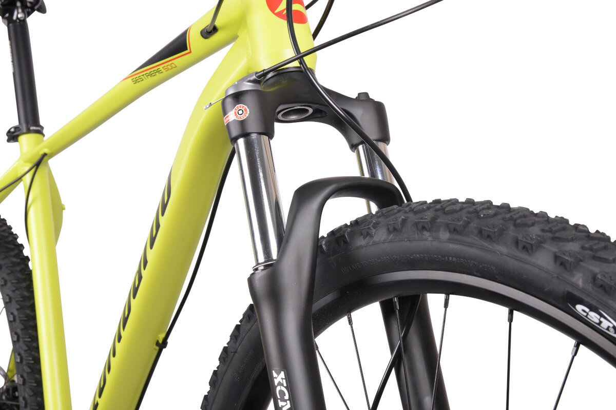 Rower gorski MTB LOMBARDO Sestriere 500 M22 29 cali męski zolto-czarny amortyzator