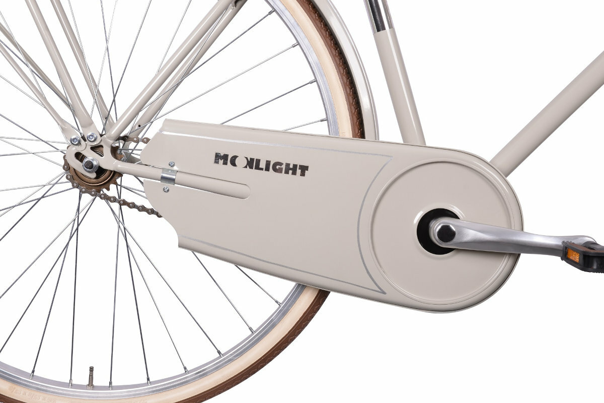 Rower miejski MBM Moonlight 1S 28 cali meski Bezowy kola
