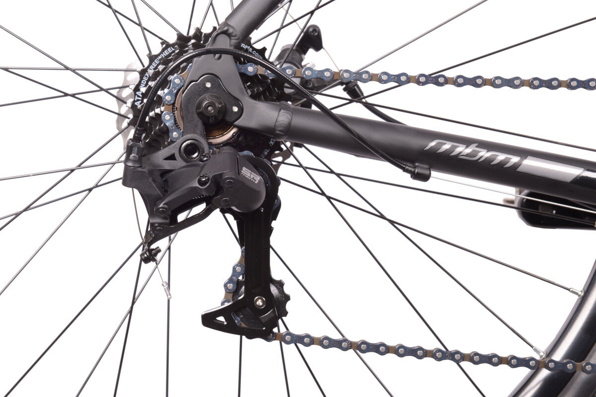 Rower gravel MBM Starlight M20 28 cali męski Czarny - Przerzutki