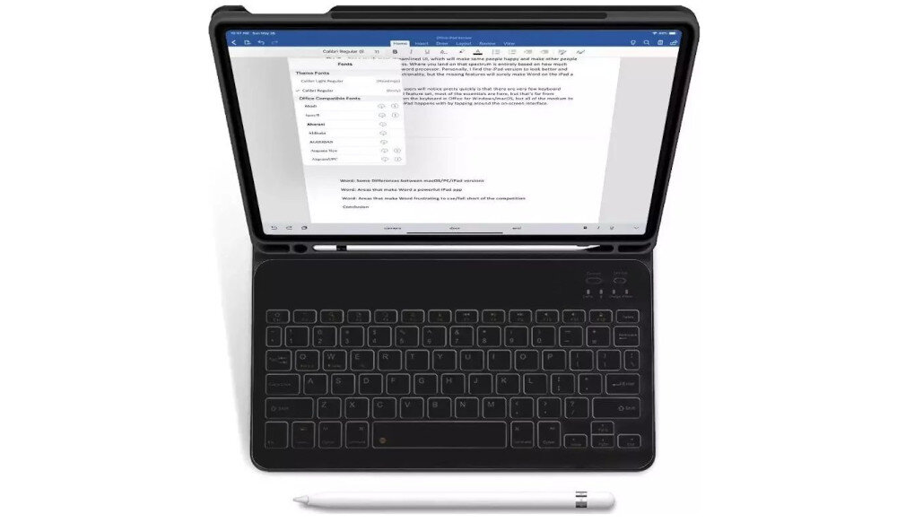 Etui na iPad 10.2 TECH-PROTECT SC Pen + Keyboard Czarny Klawiatura Inteligentne rozwiązania funkcja automatycznego wybudzania i usypiania magnetyczna Klawiatura Bluetooth