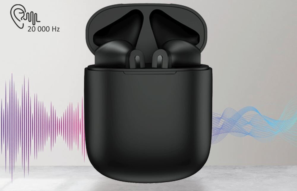 SŁUCHAWKI BLUETOOTH FOREVER FBE-02 TWS DOUSZNE BIAŁE czyste głębokie dźwięki pasmo przenoszenia