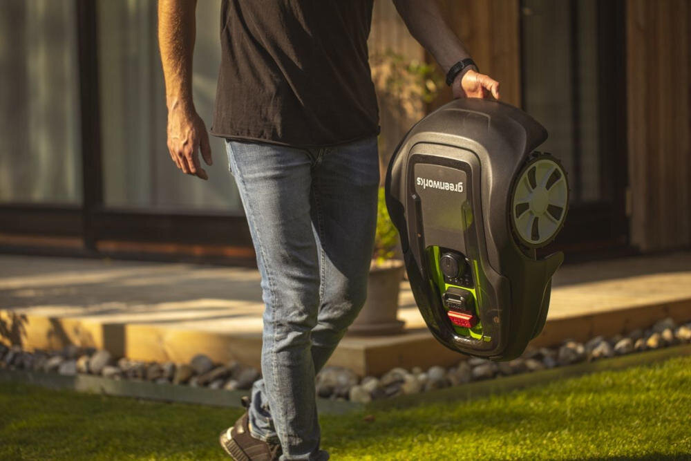 GREENWORKS OptiMow 4 Bluetooth (2513207) robot koszący przyjazny cicha praca koszenie emisja hałas