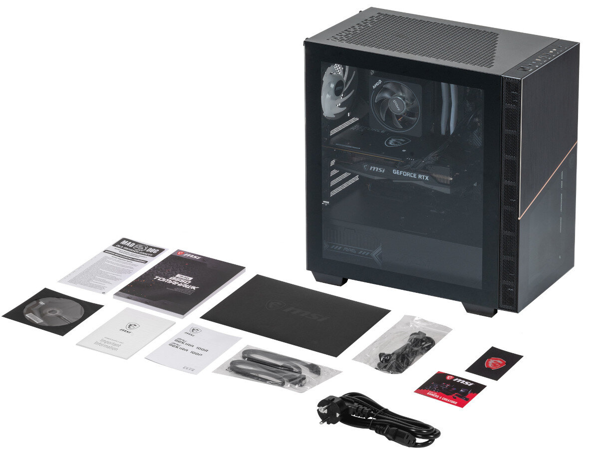 Komputer MAD DOG MD5600X-A10 R5-5600X 16GB RAM 1TB SSD GeForce RTX3060 Windows 11 Home zawartość opakowania