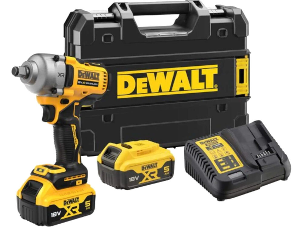 Klucz udarowy DEWALT DCF891P2T-QW elementy opakowanie zestaw