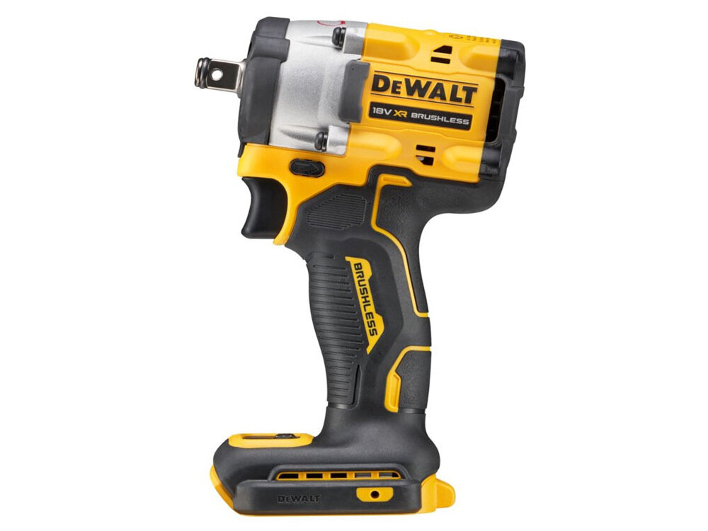 Klucz udarowy DEWALT DCF921N-XJ solidny niezawodny czterobiegowy sprzęt do dokręcania i mocowania śrub lekka poreczna kontrukcja szereg przemyślanych rozwiązań