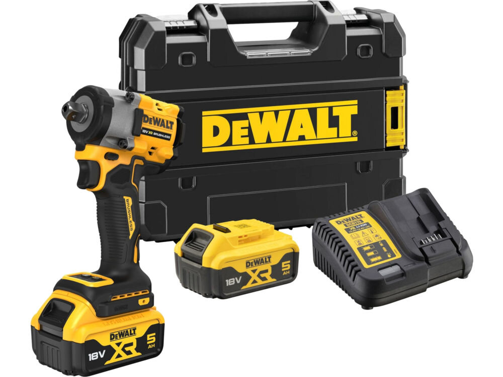 Klucz udarowy DEWALT DCF922P2T-QW elementy opakowanie zestaw