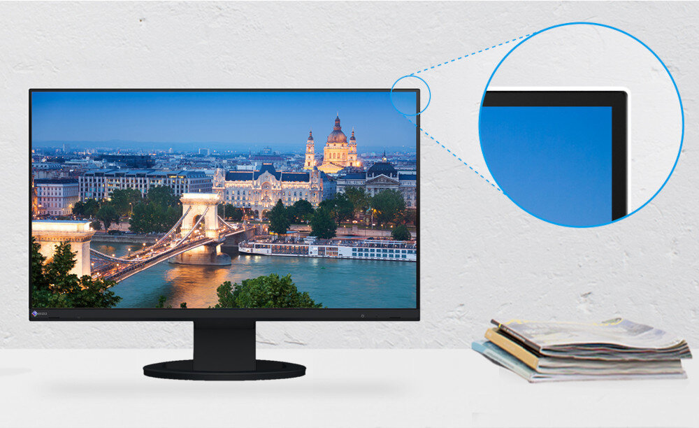 Monitor EIZO FlexScan EV2490-BK konstrukcja ramka