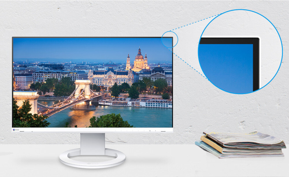 Monitor EIZO FlexScan EV2490 konstrukcja ramka