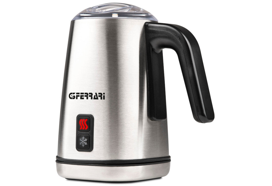 Spieniacz G3FERRARI G10146 Kremowa pianka Mocny silnik 500 Wa gęstej, ciepłej piany smak i konsystencję kaw mlecznych z mlekiem krowim, sojowym i migdałowym dopasowanie preferencje Tryb zimnej pianki kaw mrożonych oraz koktajli