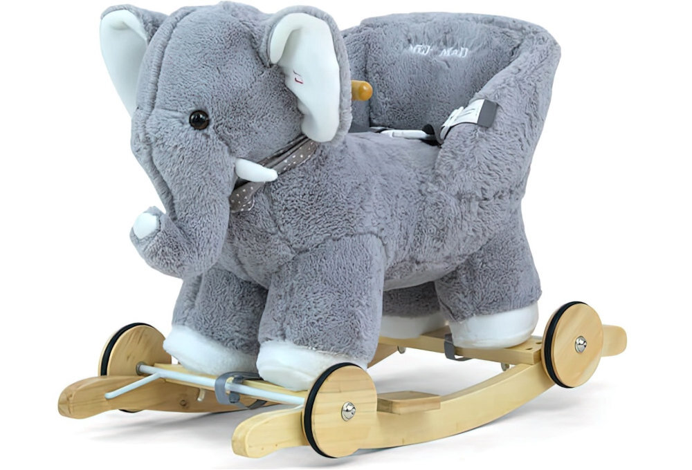 Słoń na biegunach MILLY MALLY Polly Szary Do 30 kg