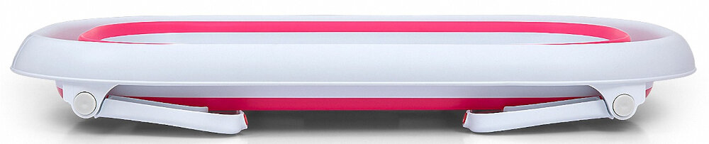 Wanienka składana MILLY MALLY Aqua Różowy prosty system skladania nozek zajmuje niewiele miejsca lekka konstrukcja 2,28 kgwygodny transport i przechowywanie wymiary po zlozeniu 80 x 48 x 10 cm