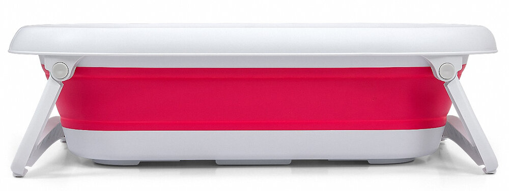 Wanienka składana MILLY MALLY Aqua Różowy antyposlizgowe nozki zabezpieczona przed przypadkowym slizganiem spelnia europejskie normy bezpieczenstwa certyfikat EN 17072 w pelni bezpieczna dla dziecka