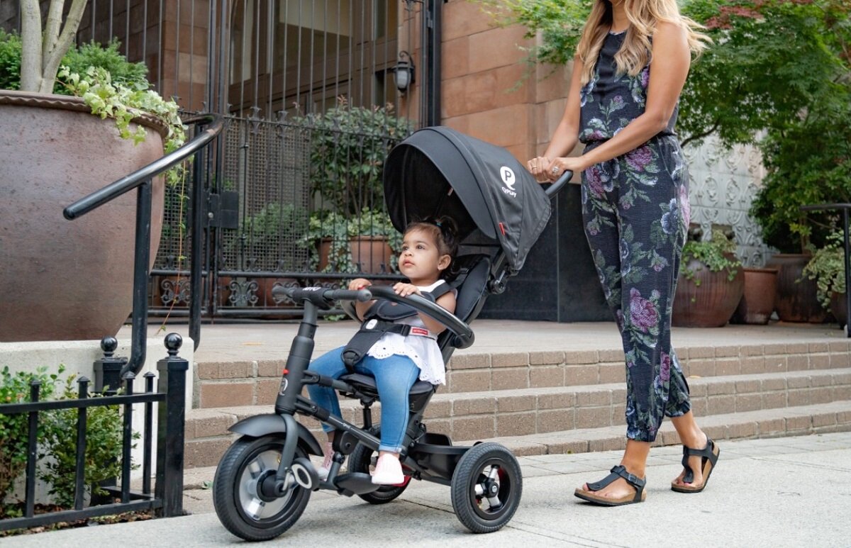 Trojkołowiec QPLAY Rito aluminium skladany siodelko