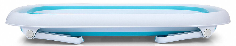 Wanienka składana MILLY MALLY Aqua Niebieski prosty system skladania nozek zajmuje niewiele miejsca lekka konstrukcja 2,28 kgwygodny transport i przechowywanie wymiary po zlozeniu 80 x 48 x 10 cm