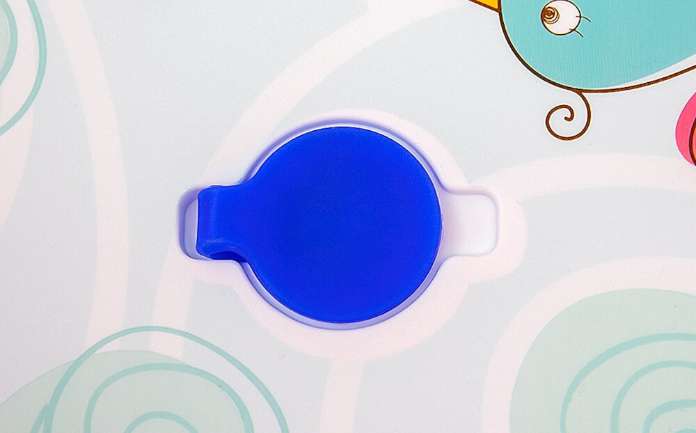 Wanienka składana MILLY MALLY Aqua Niebieski termo-czulu korek reaguje na zmiane temperatury zmienia kolor w 37 stopniach bedzie blednac powyzej 41 stoni stanie sie transparentny odpowiednio dobrana temperatura wody do kapieli