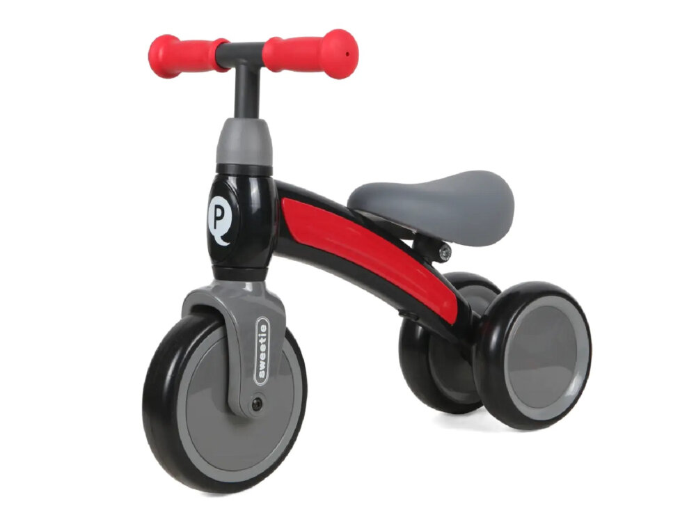 Rowerek biegowy QPLAY Sweetie Czerwony aktywnosc zabawa rozwoj
