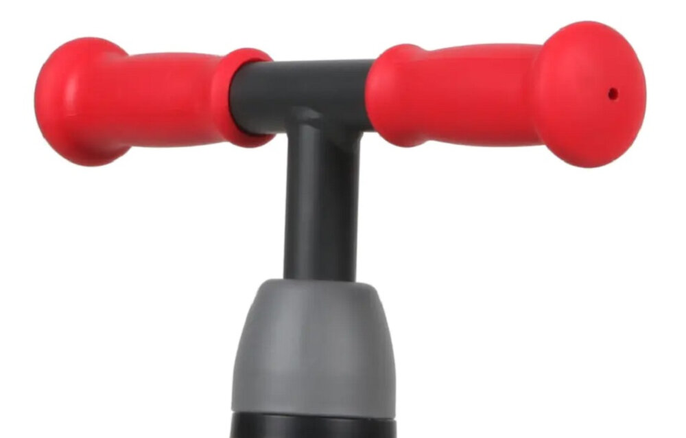 Rowerek biegowy QPLAY Sweetie Czerwony bezpiecznie regulowana kierownica w zakresie od 39 do 41 cm optymalna bezpieczna pozycję szerokosc 26 cm uchwyty z ogranicznikami antyposlizgowe tworzywo bezpieczne podrozowanie