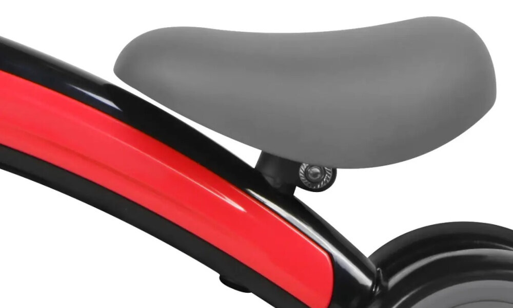 Rowerek biegowy QPLAY Sweetie Czerwony wygodne siedzisko miekkie wyprofilowane regulacja w zakresie od 26  do 30 cm