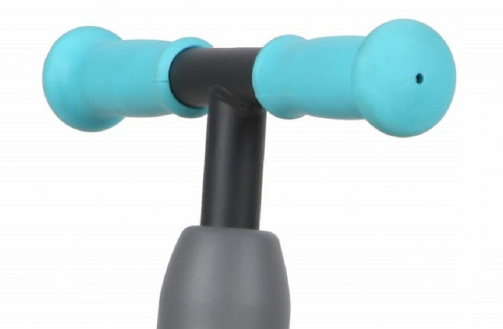 Rowerek biegowy QPLAY Sweetie Niebieski bezpiecznie regulowana kierownica w zakresie od 39 do 41 cm optymalna bezpieczna pozycję szerokosc 26 cm uchwyty z ogranicznikami antyposlizgowe tworzywo bezpieczne podrozowanie