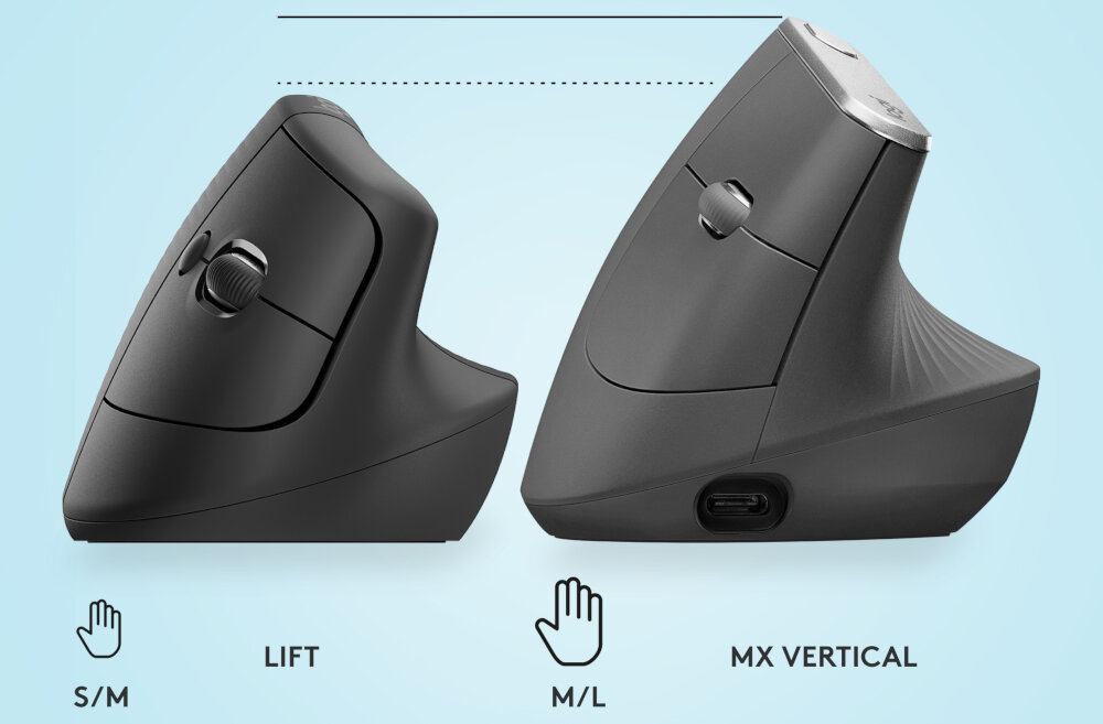 Миша LOGITECH Lift, програмне забезпечення для індивідуального налаштування