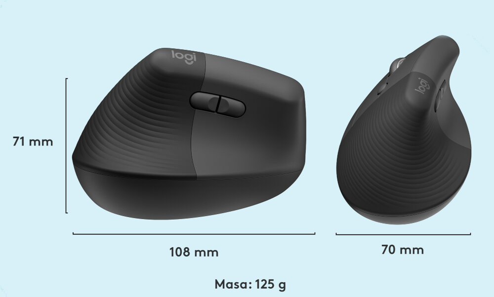 Mysz LOGITECH Lift recykling
