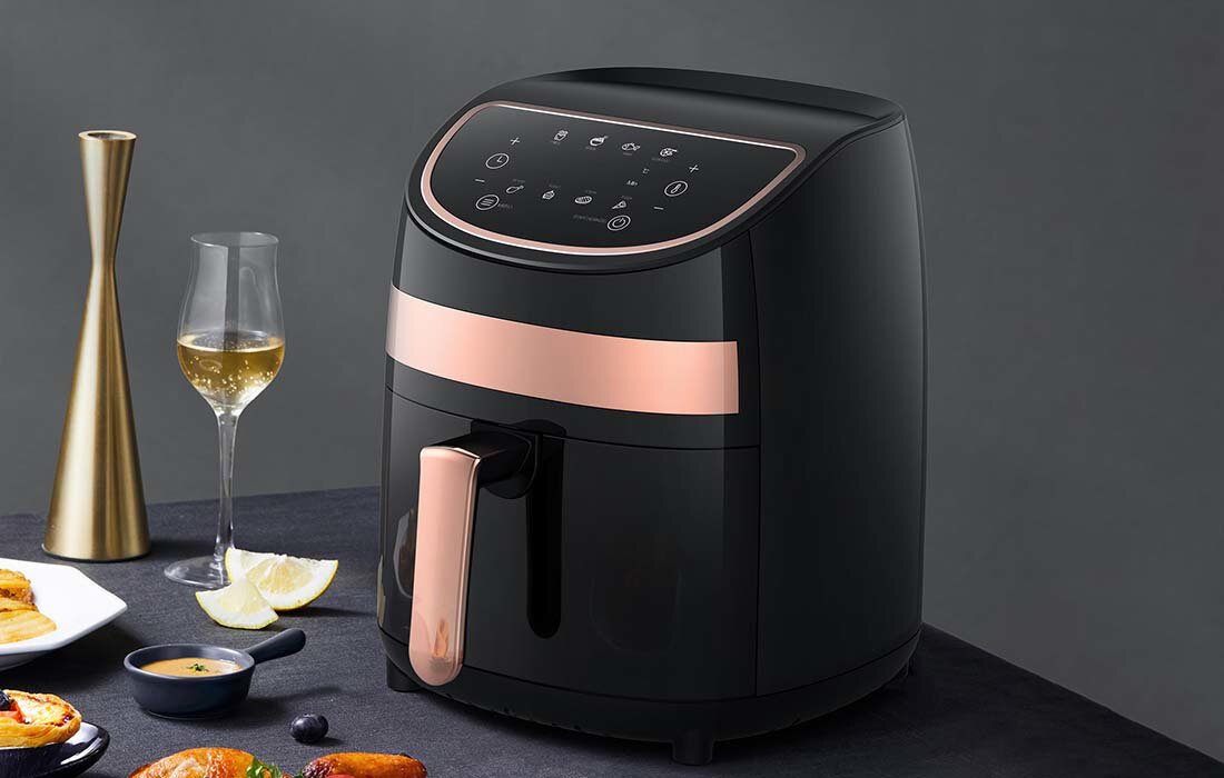 Frytkownica beztluszczowa DEERMA KZ100 Air Fryer Zaawansowana technologia cyrkulacji gorącego powietrza moc 1000W pojemnosc 3l
