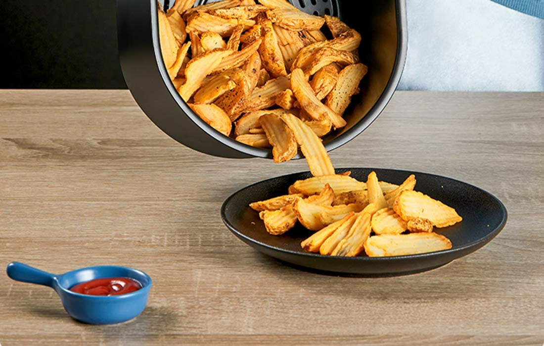 Frytkownica beztluszczowa DEERMA KZ100 Air Fryer praktyczna latwa w czyszczeniu pojemnosc 3l 2-4 porcje