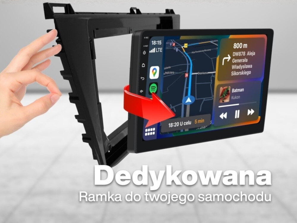 Radio samochodowe VORDON dedykowana ramka