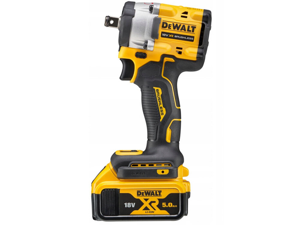 Klucz udarowy DEWALT DCF921P2G solidny niezawodny czterobiegowy sprzęt do dokręcania i mocowania śrub lekka poreczna kontrukcja szereg przemyślanych rozwiązań