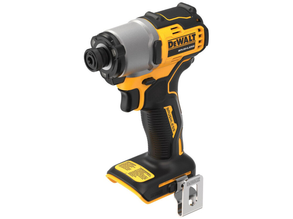 Zakrętarka udarowa DEWALT DCF840NT-XJ niewielka ergonomiczna konstrukcja do małych ciasnych przestrzeni w warunkach domowych w profesjonalnych warsztatach waga 0,88 kg łatwe przenoszenie urządzenia