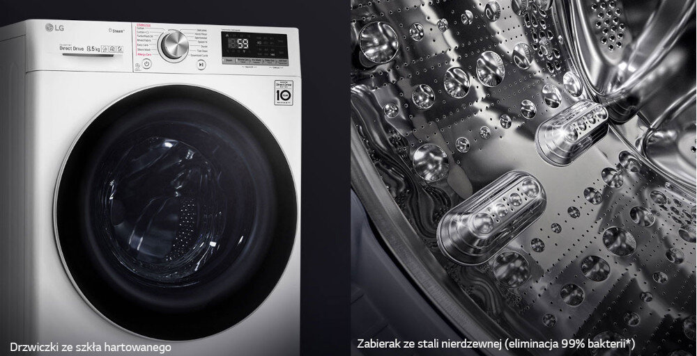 Pralka LG F2WV5S8S2TE trwałość higiena