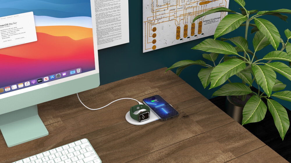 Ładowarka indukcyjna ADAM ELEMENTS Omnia Q2 10W Biały