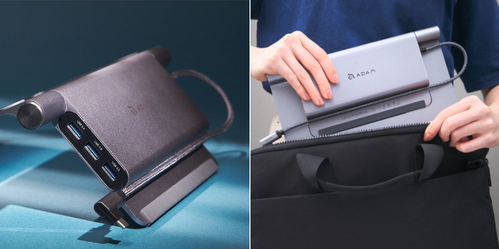 Podstawka pod laptopa ADAM ELEMENTS AAPADHUBSTDGY lekka i latwa w transporcie