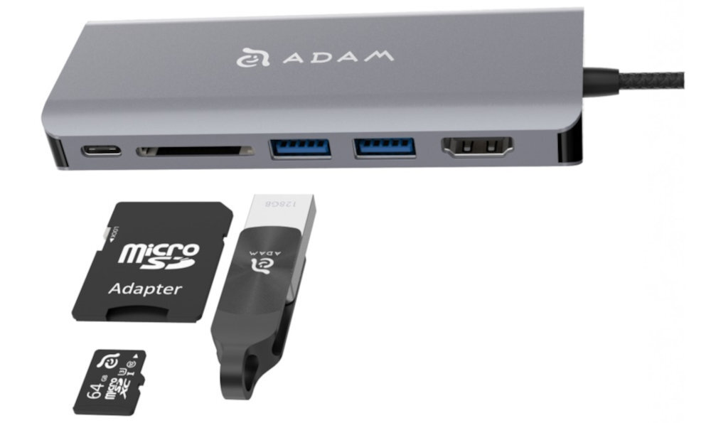 Stacja dokująca  ADAM ELEMENTS CASA Hub A01 obsluga szybkiego ladowania urzadzen mobilnych