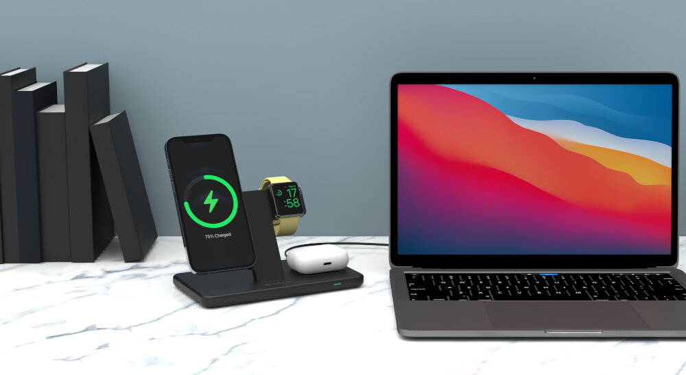 Ładowarka indukcyjna ADAM ELEMENTS Omnia M3 MagSafe 15W Czarny moc bezpieczeństwo