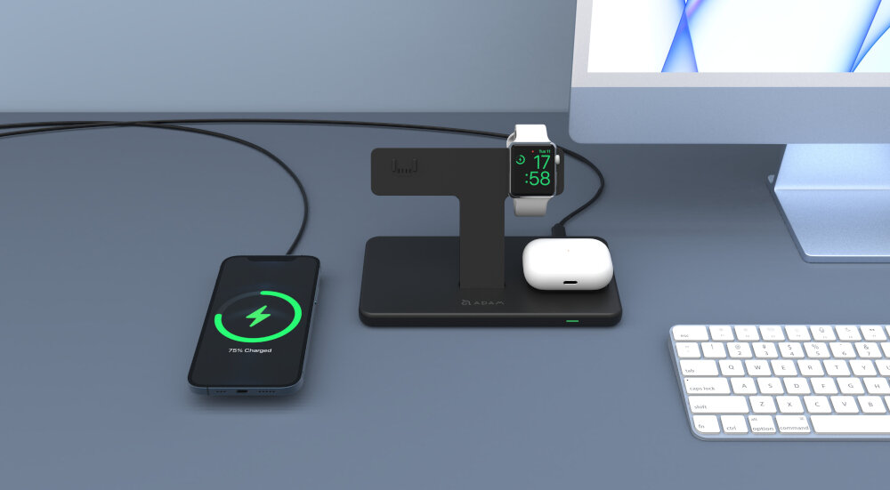 Ładowarka indukcyjna ADAM ELEMENTS Omnia M3 MagSafe 15W Czarny moduł niezależność