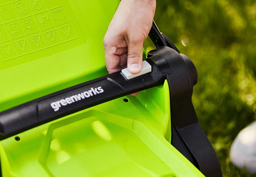 Kosiarka akumulatorowa GREENWORKS G40LM415 5-stopniowa regulacja wysokosci trawy w zakresie 25-80 mm